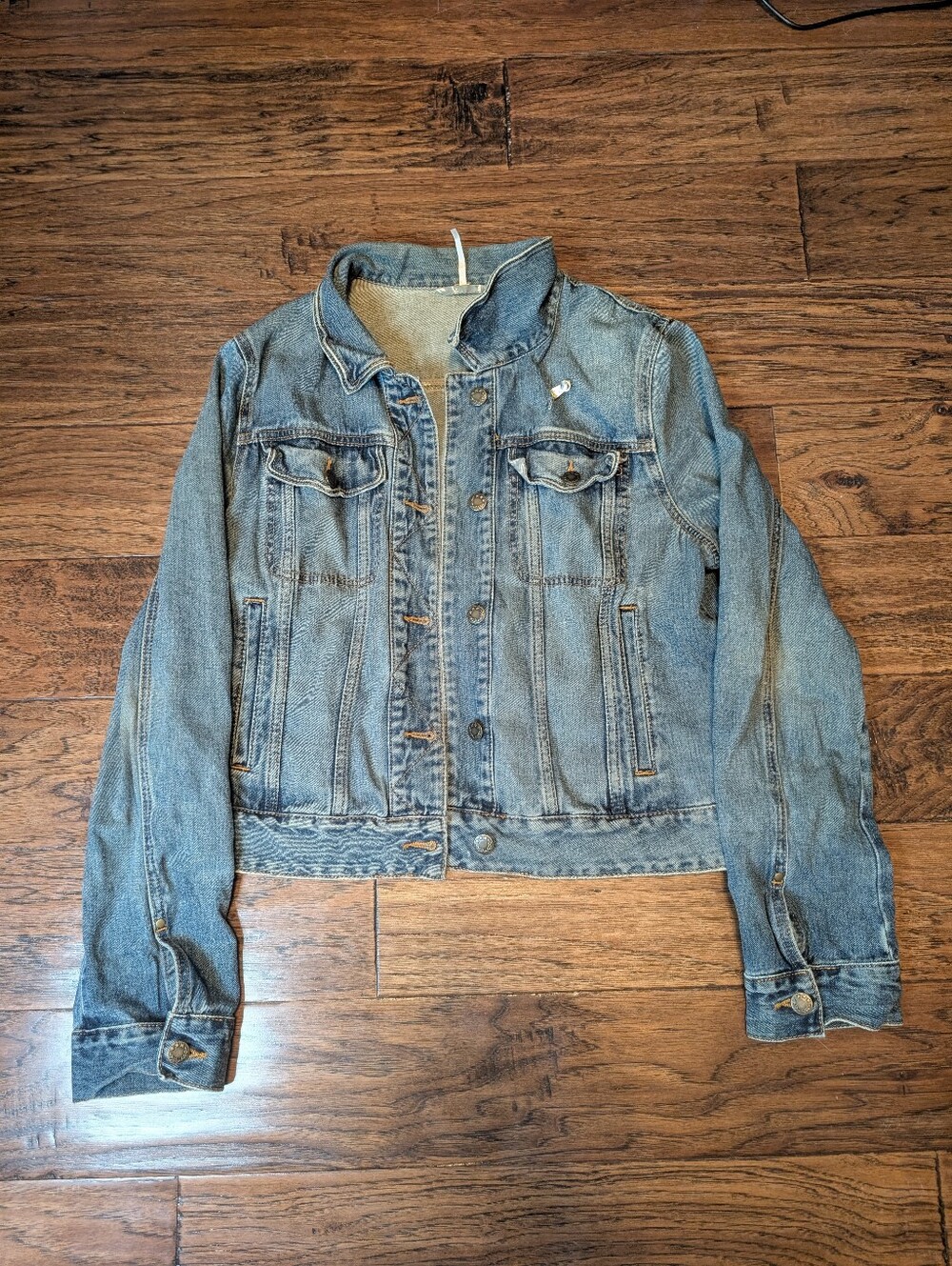 Free People Denim Jacket Size Large
